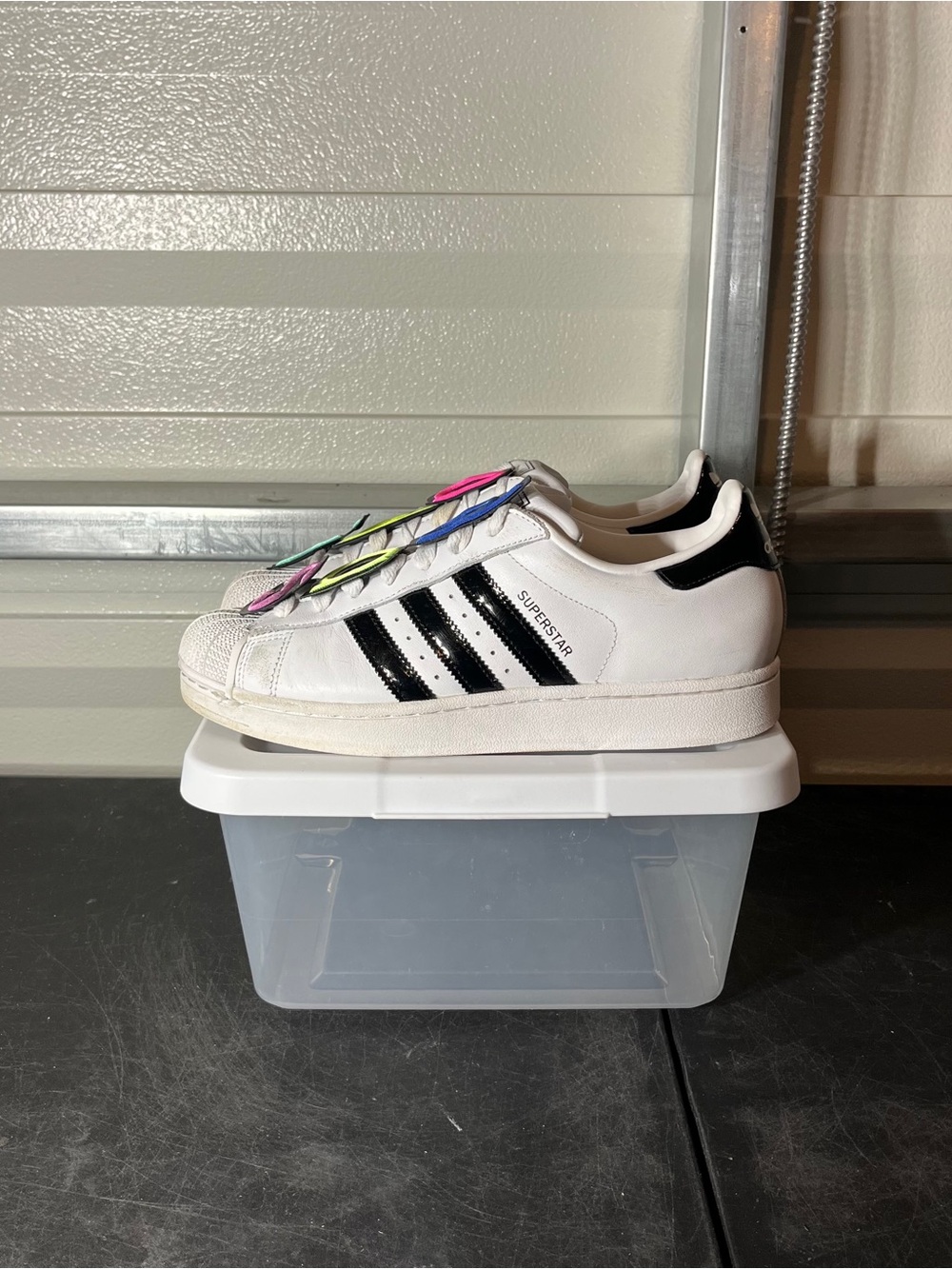 Size 8.5 - Adidas Superstar II Jeremy Scott White